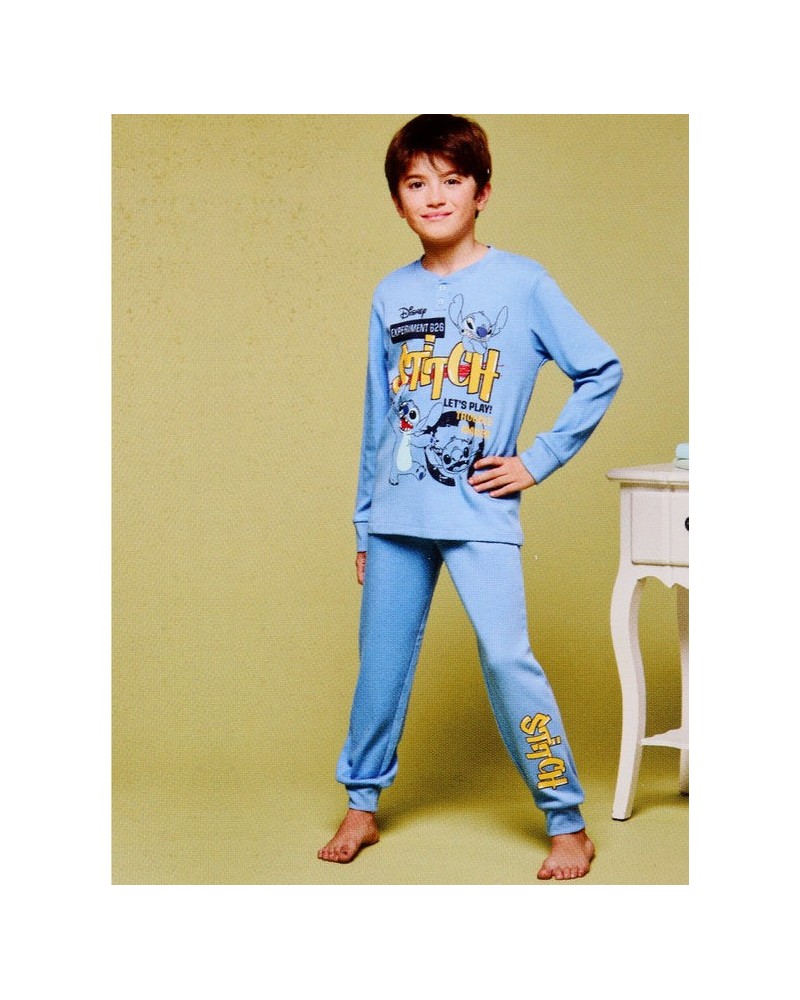 Pigiama Bambino Stitch Disney in Caldo Cotone Interlock Sabor - DY40M7820