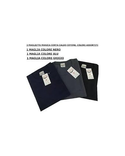 Tris Maglie Uomo Caldo Cotone Felpato Leable Articolo 339 – Colori Assortiti - MISURA OTTAVA