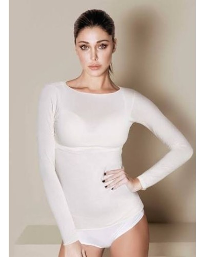 Maglia Donna Manica Lunga in Cashmere Jadea 4064 – Scollo a Barca