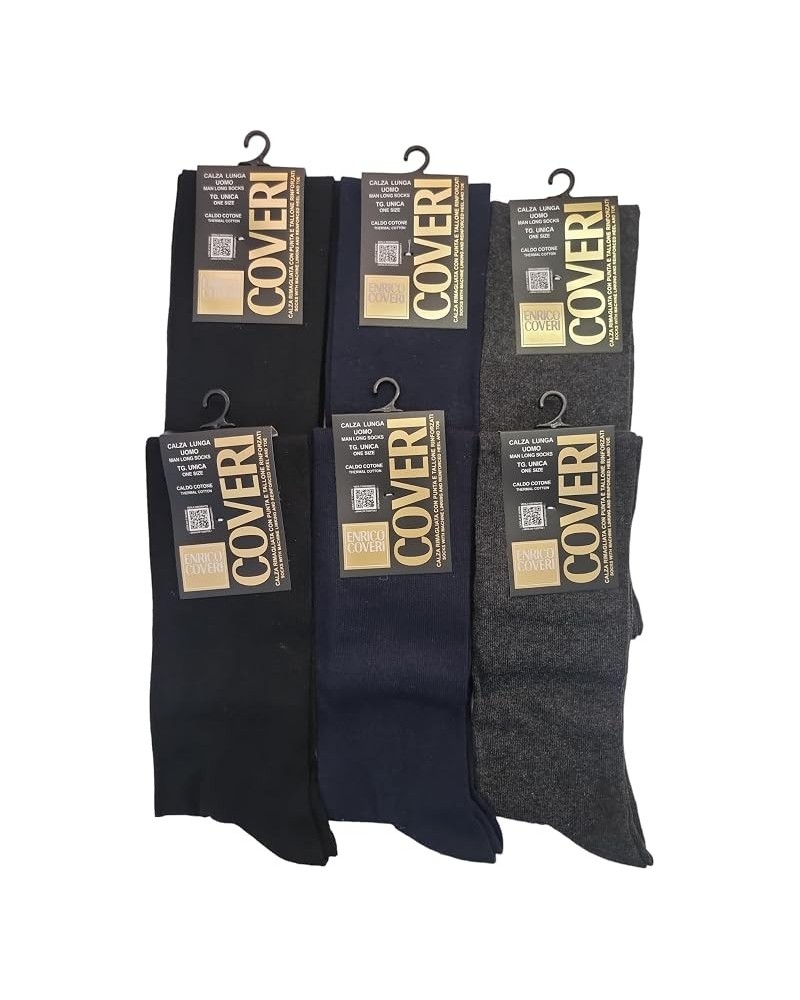 12 Paia Calze Lunghe Enrico Coveri Uomo in Caldo Cotone – Art. Snow Line