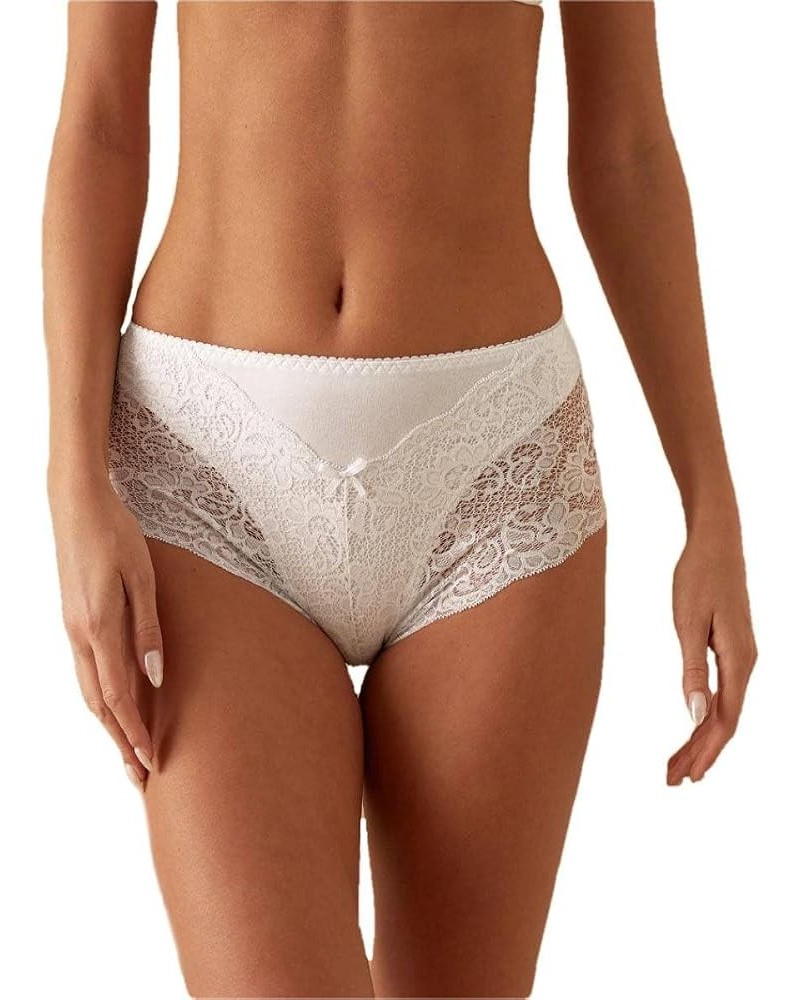 6 Slip Culotta Vita Alta Jadea 792 – Effetto Pancerina in Cotone Modal e Pizzo