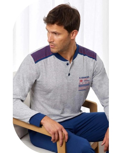 Pigiama Uomo Il Granchio GP 1144 | Jersey di Cotone