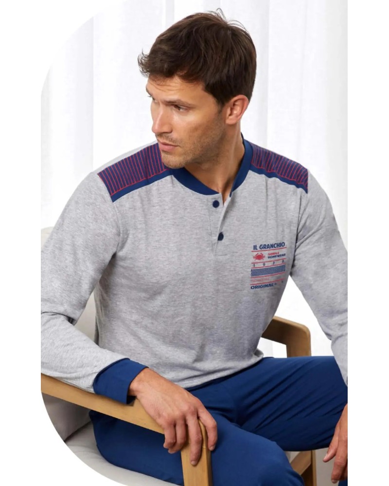 Pigiama Uomo Il Granchio GP 1144 | Jersey di Cotone