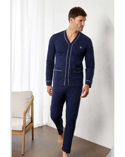 Pigiama Uomo Il Granchio GP 1150 A | Apertura Totale | Jersey Cotone